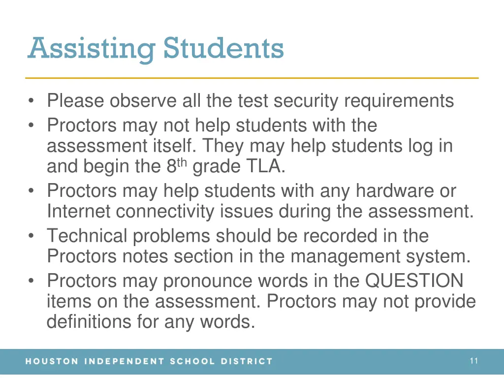 assisting students