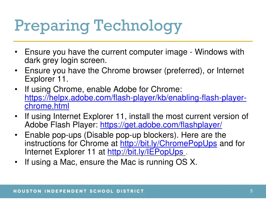 preparing technology