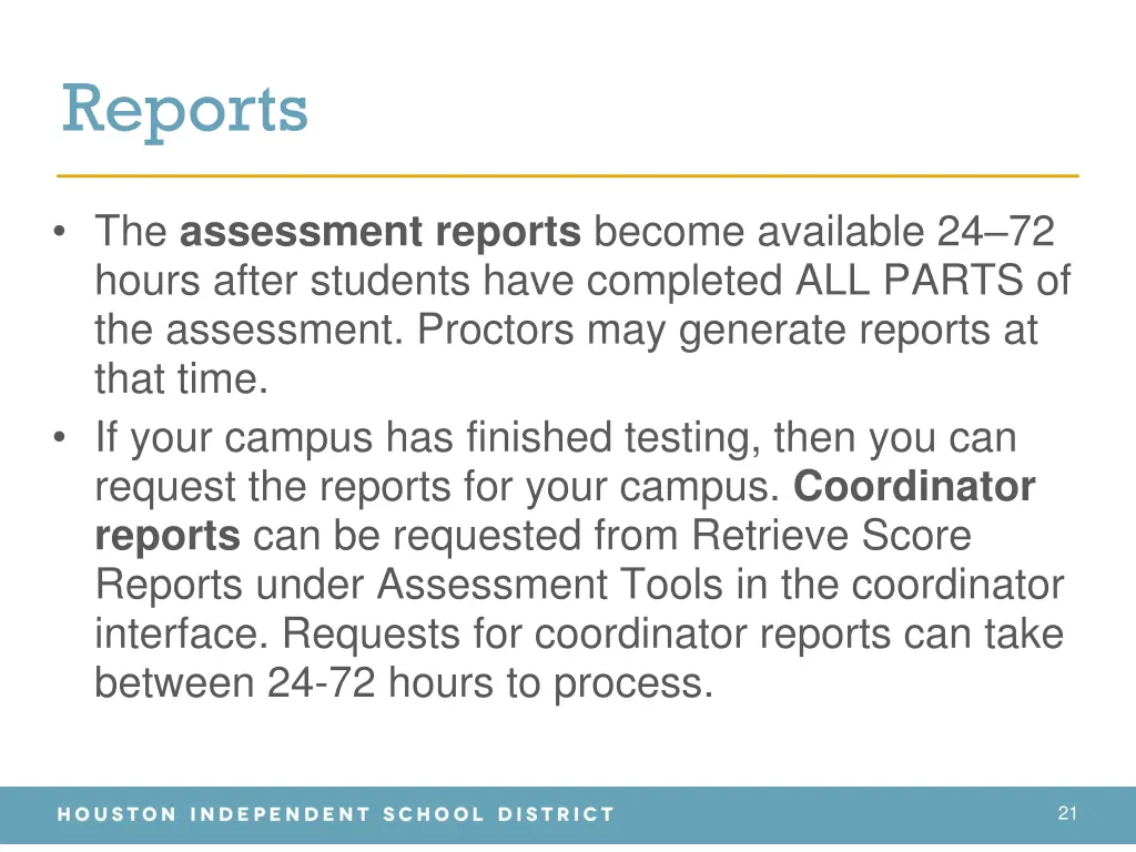 reports