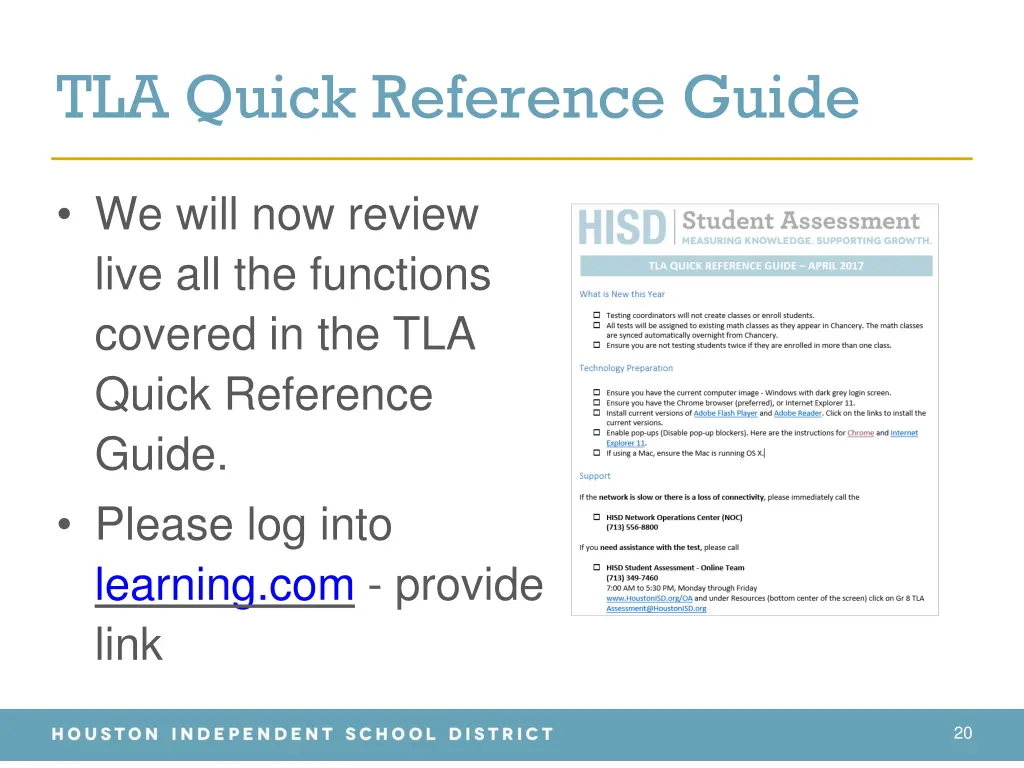 tla quick reference guide