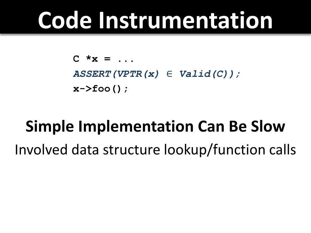 code instrumentation 2