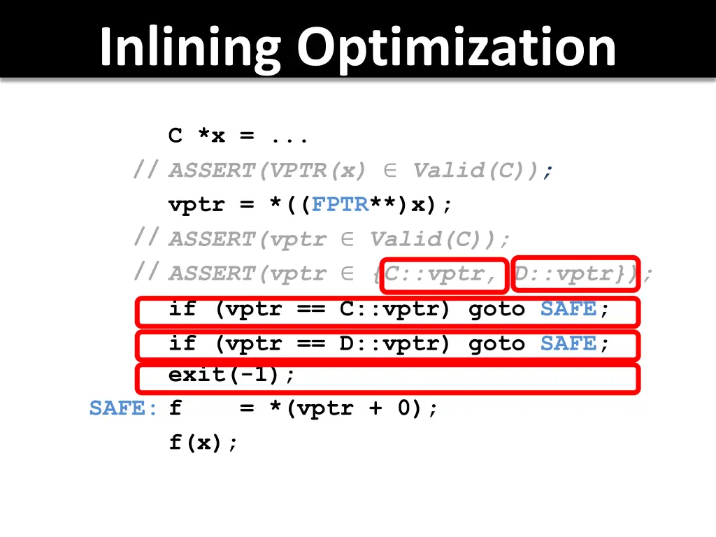 inlining optimization 4