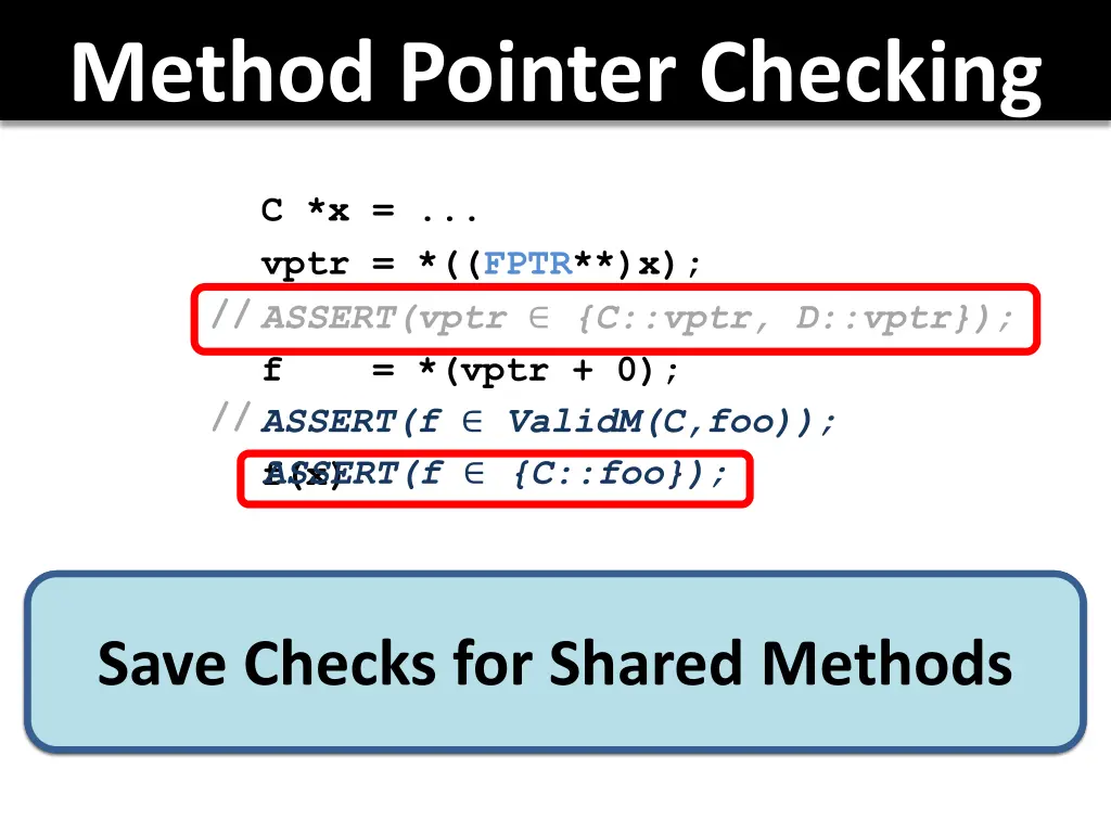 method pointer checking 2