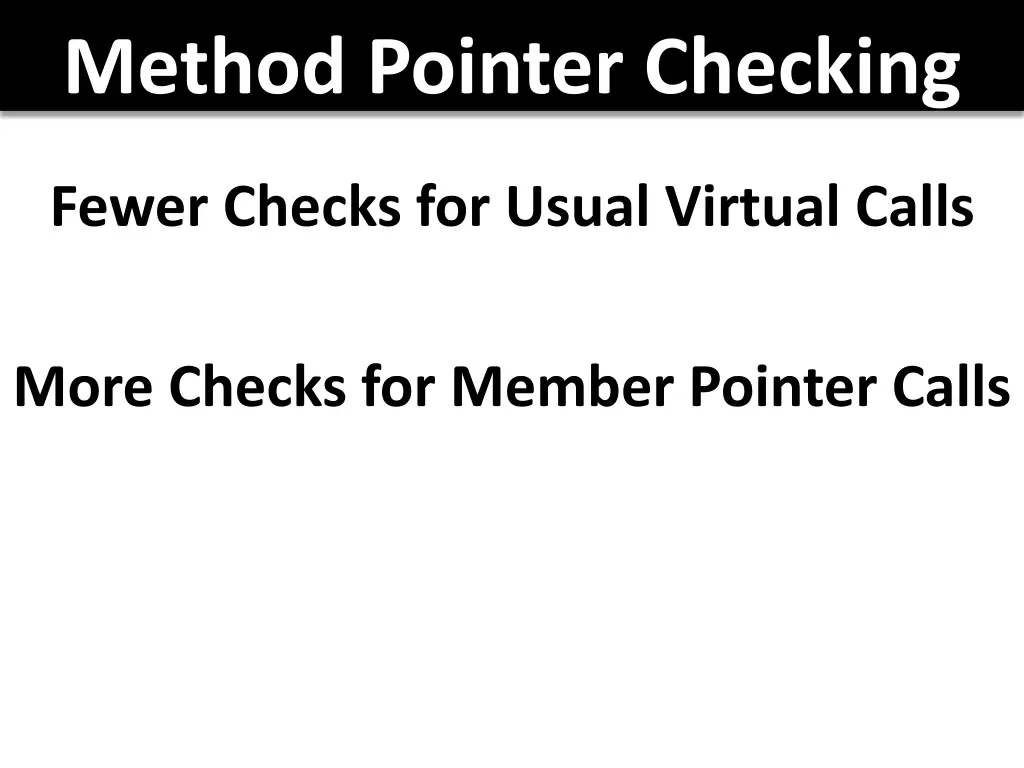 method pointer checking 3