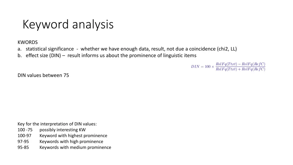 keyword analysis