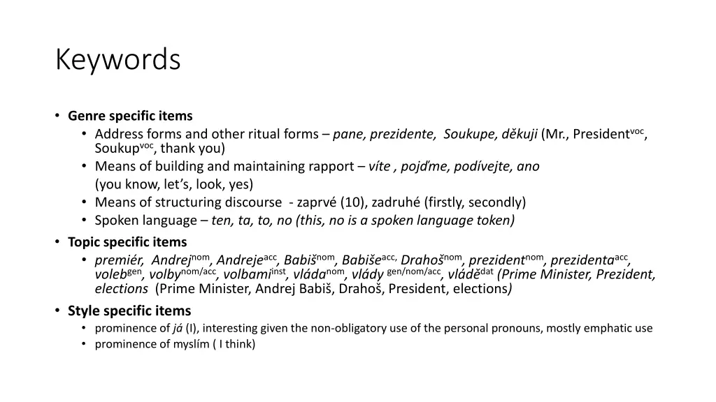 keywords
