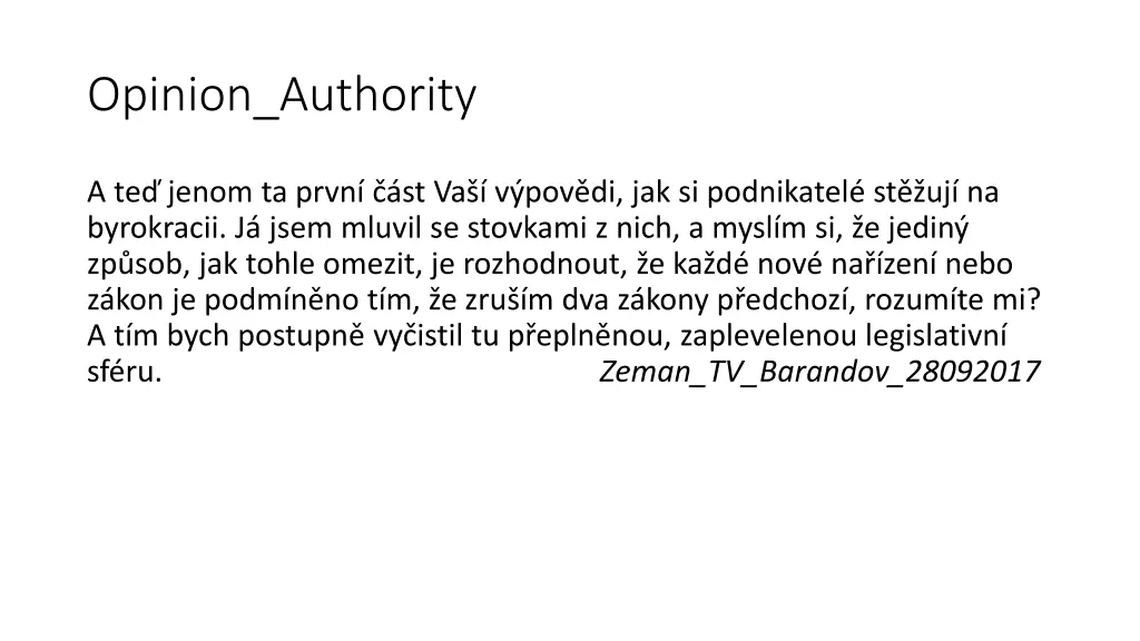 opinion authority