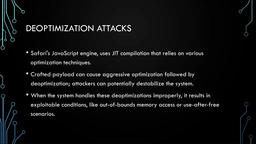 deoptimization attacks