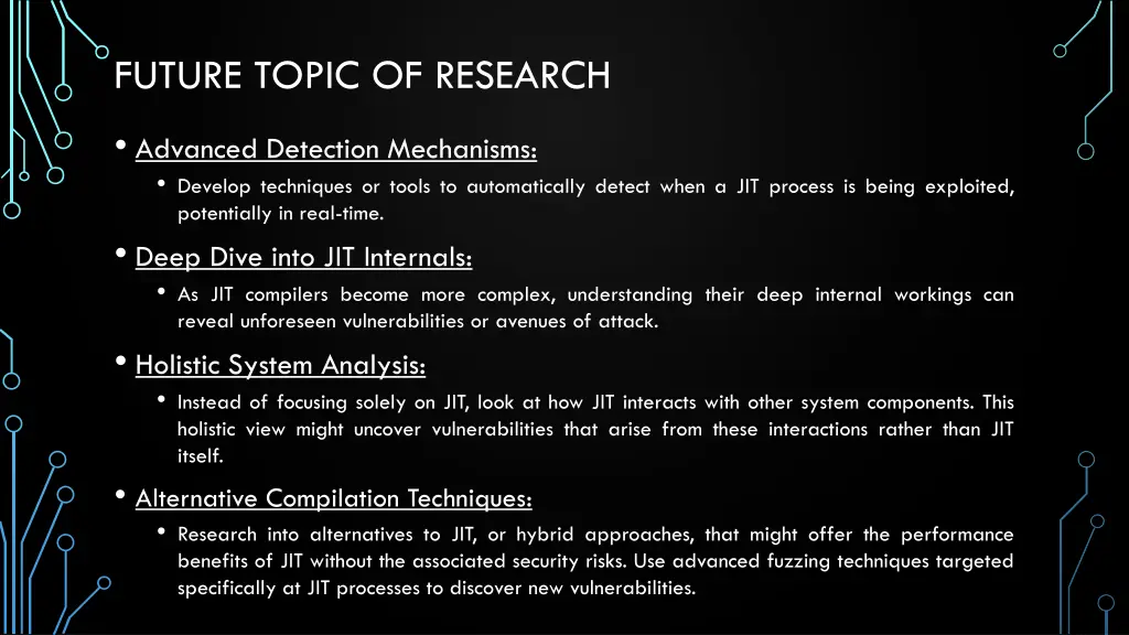 future topic of research