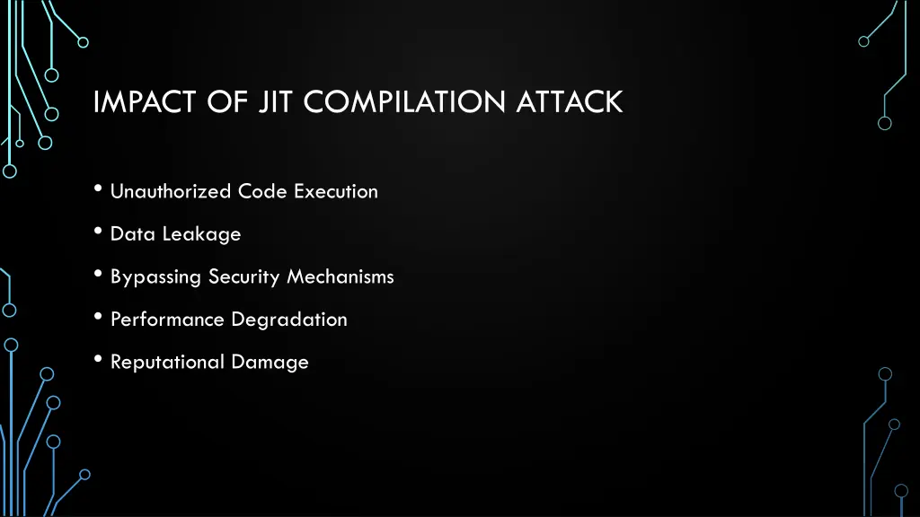 impact of jit compilation attack