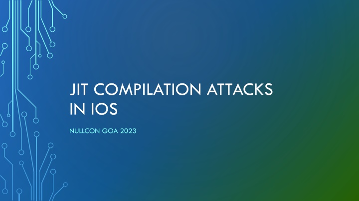 jit compilation attacks in ios