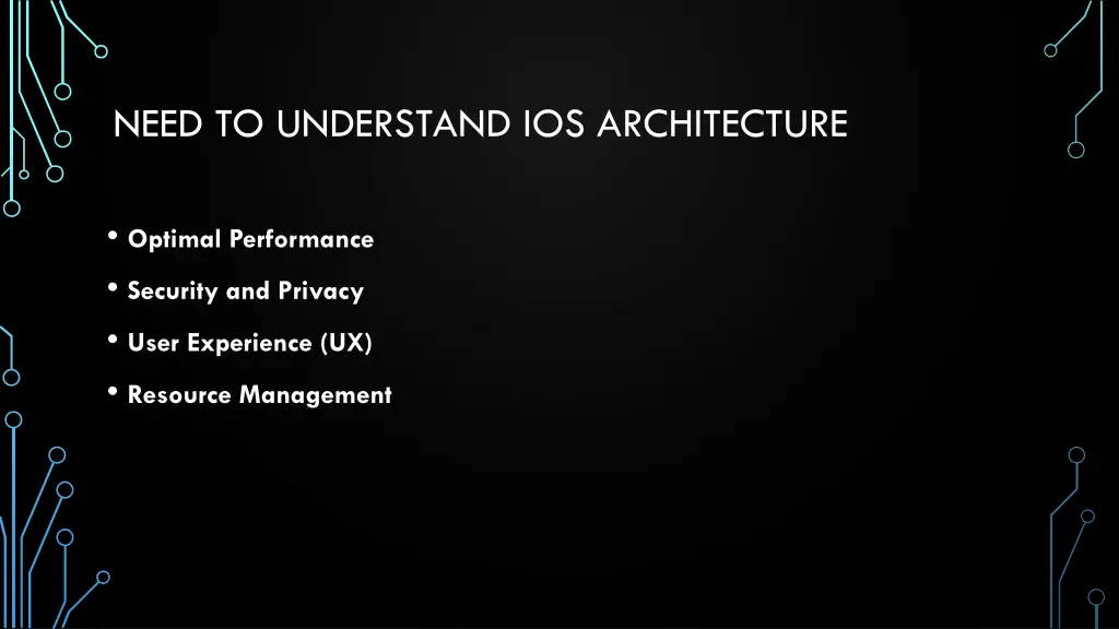 need to understand ios architecture