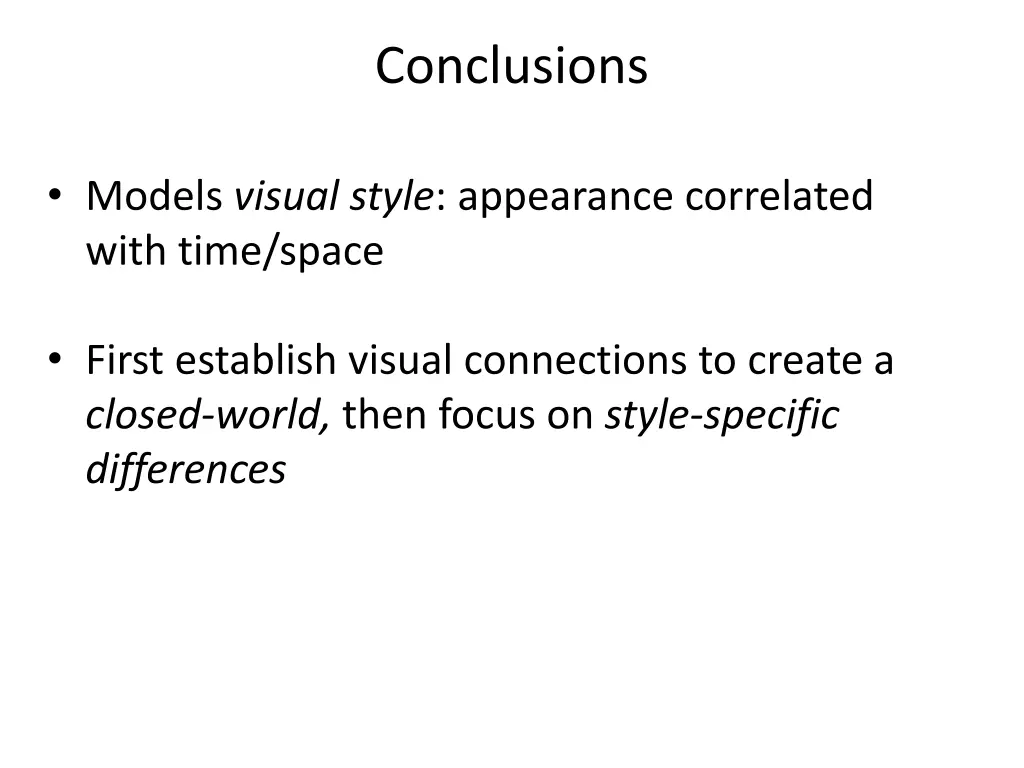 conclusions