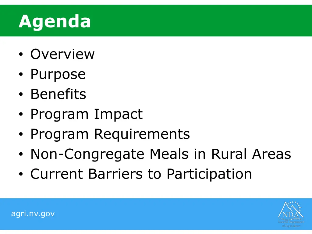 agenda