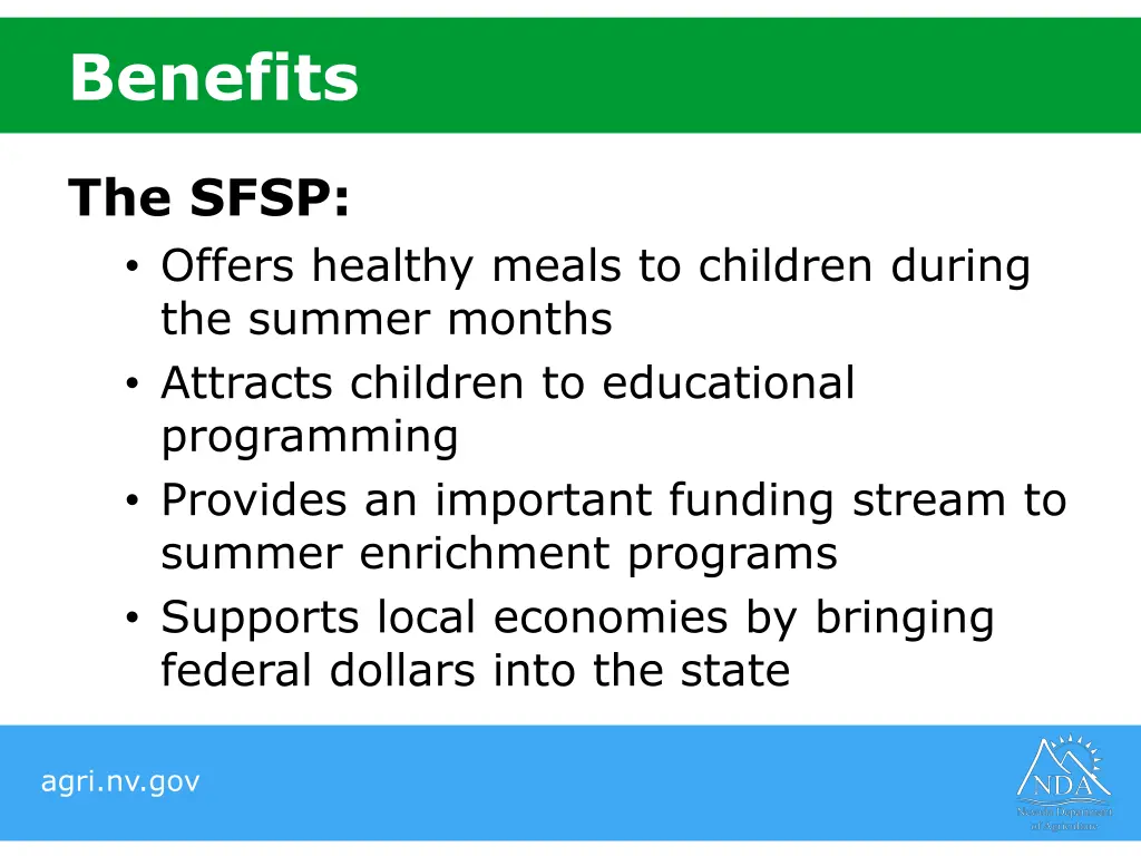 benefits