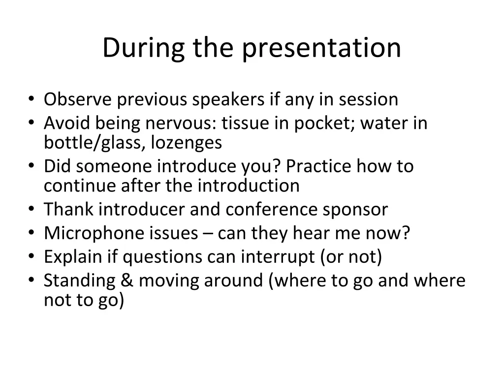 during the presentation 1