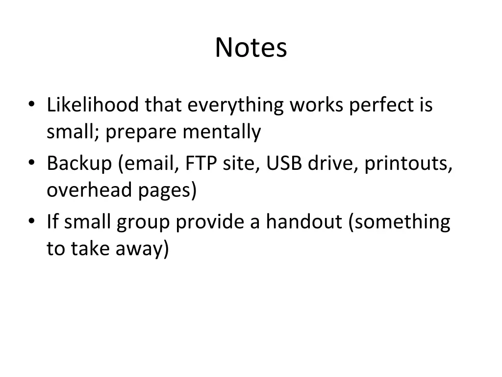 notes