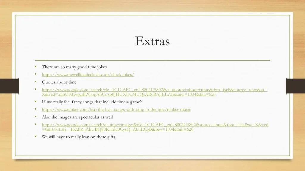 extras