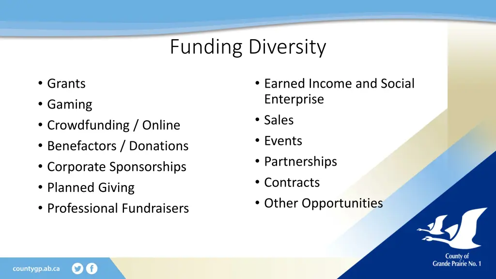 funding diversity