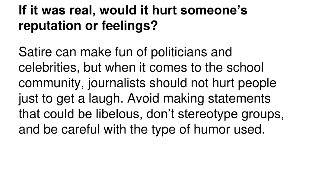 if it was real would it hurt someone s reputation