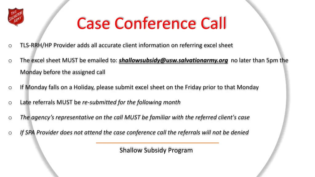 case conference call