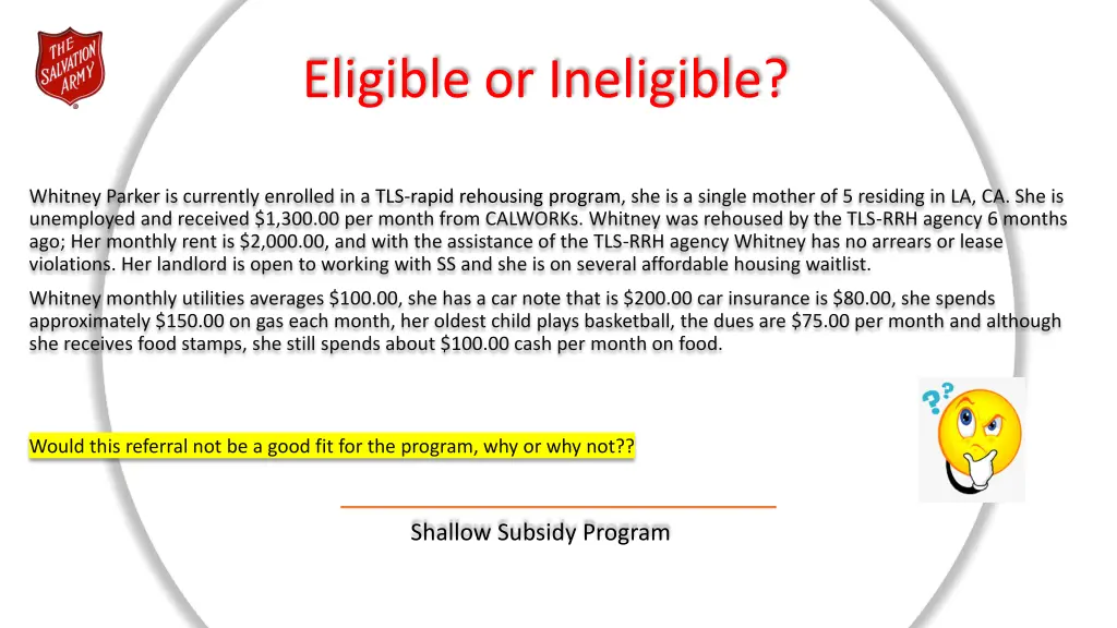 eligible or ineligible