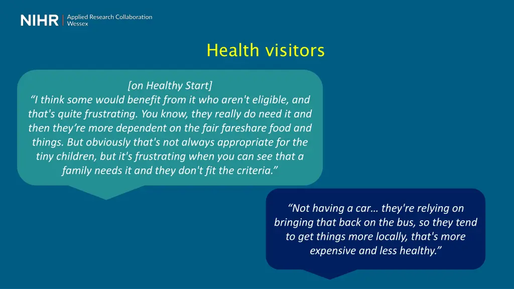 health visitors