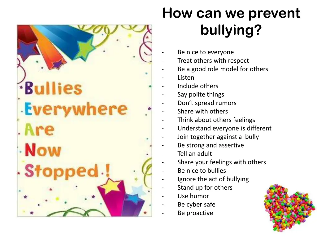 how can we prevent bullying
