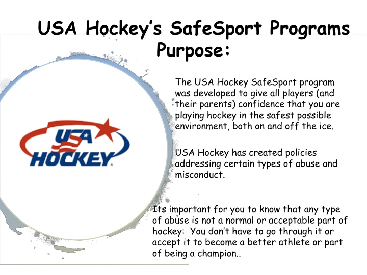 usa hockey s safesport programs purpose
