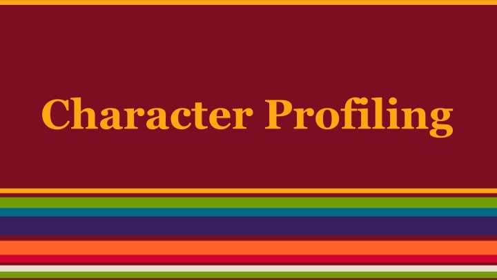 character profiling