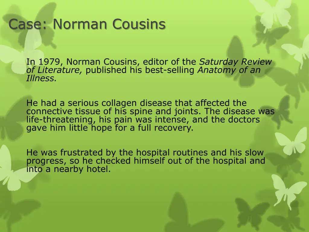 case norman cousins