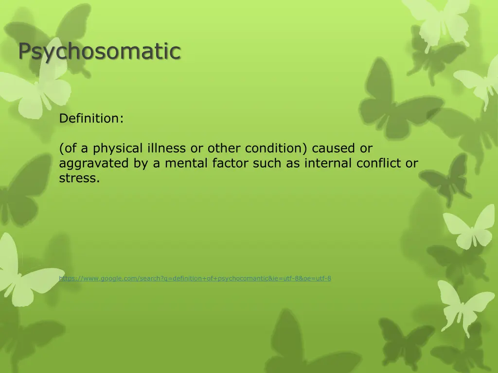 psychosomatic