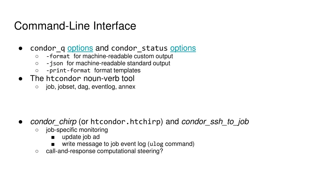 command line interface