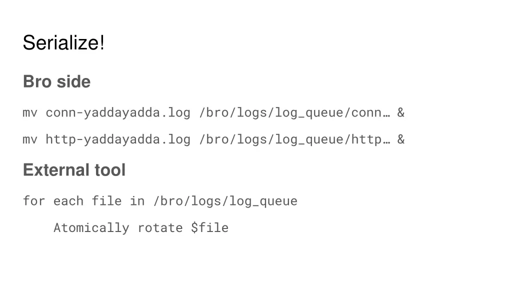 serialize