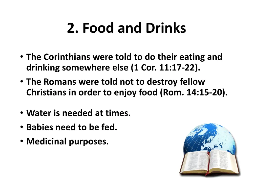 2 food and drinks