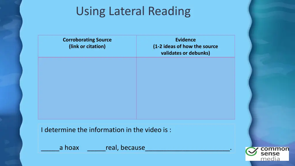 using lateral reading