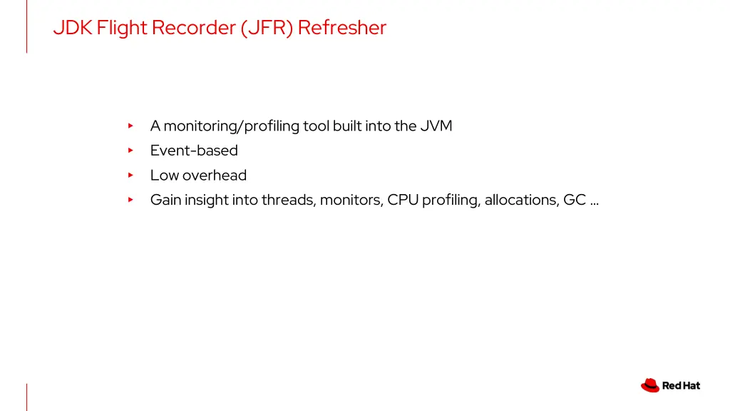 jdk flight recorder jfr refresher