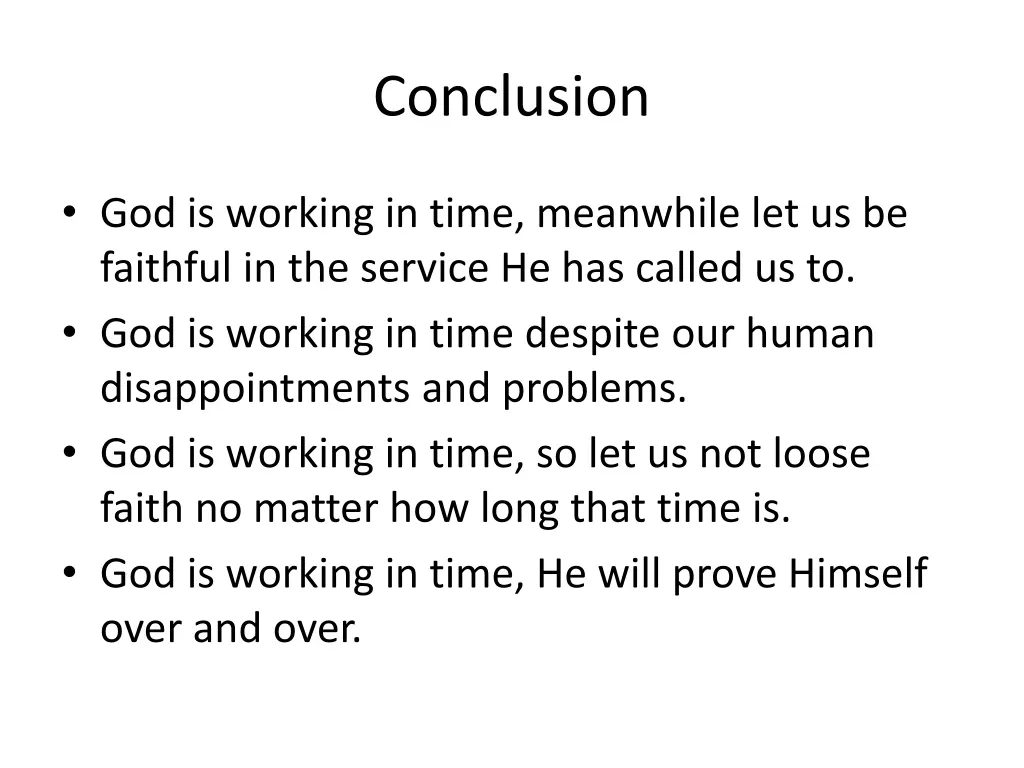 conclusion