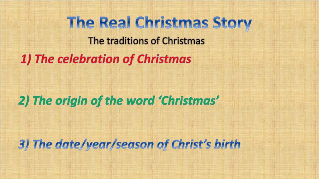 the real christmas story the traditions