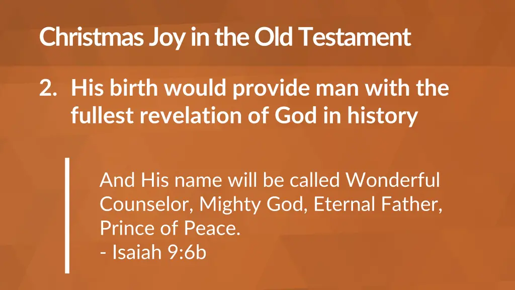 christmas joy in the old testament 1