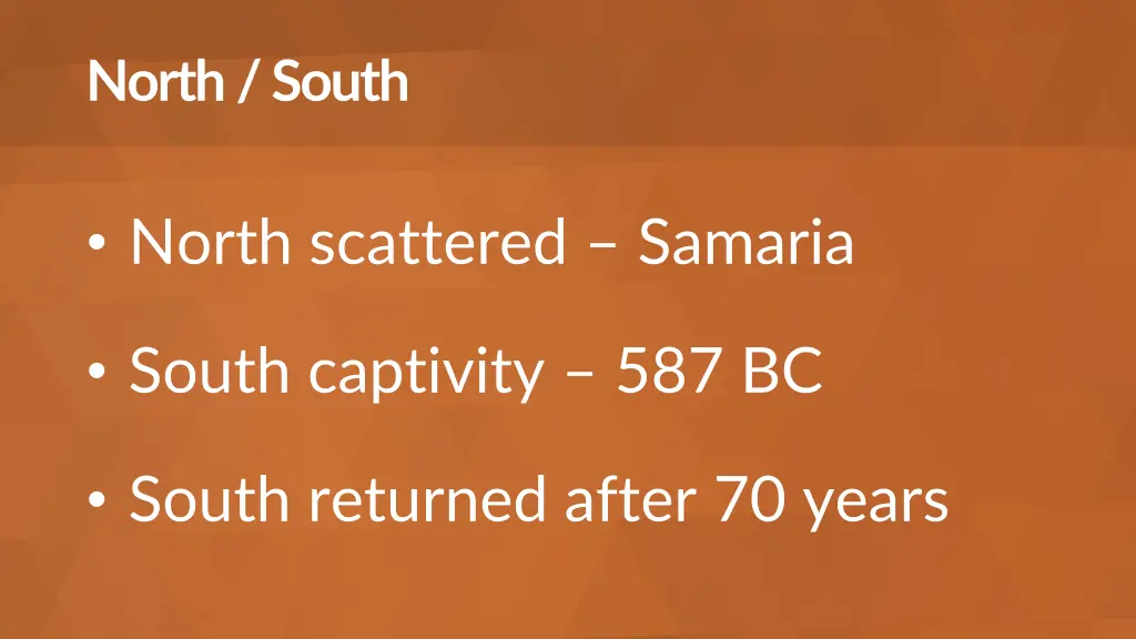 north south