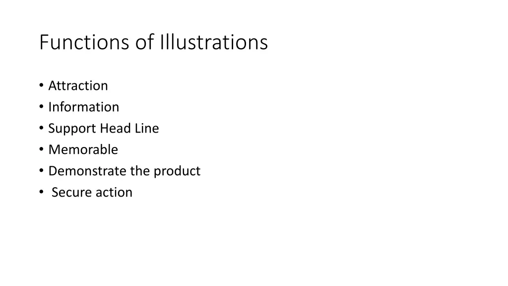 functions of illustrations