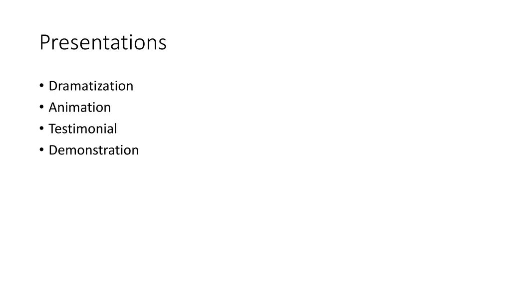 presentations
