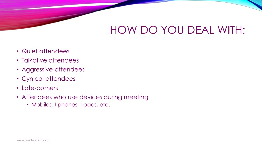 how do you deal with