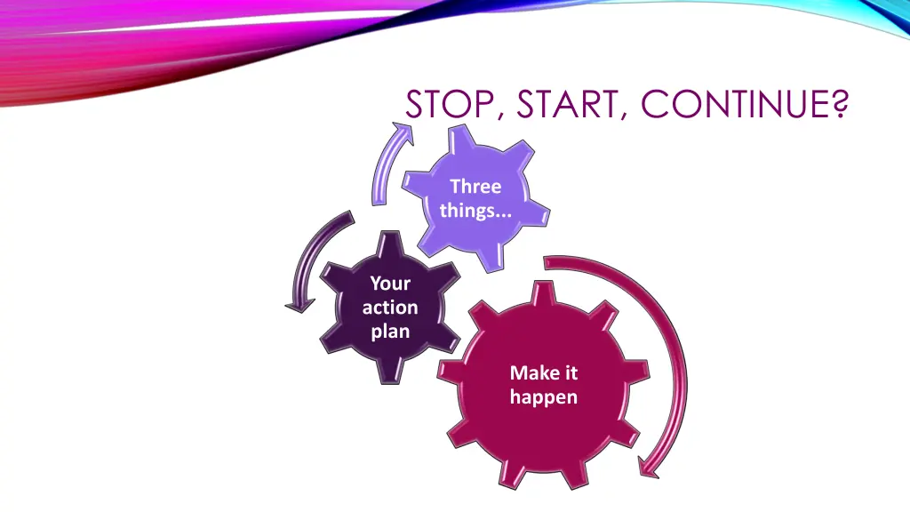 stop start continue