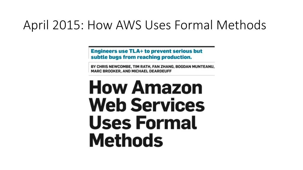 april 2015 how aws uses formal methods