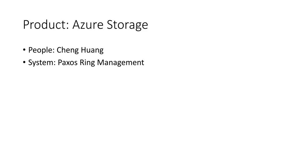 product azure storage