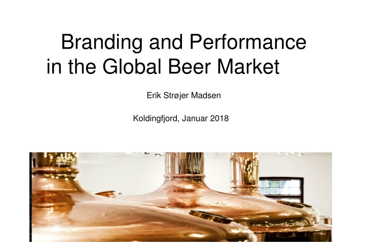 branding and performance in the global beer market