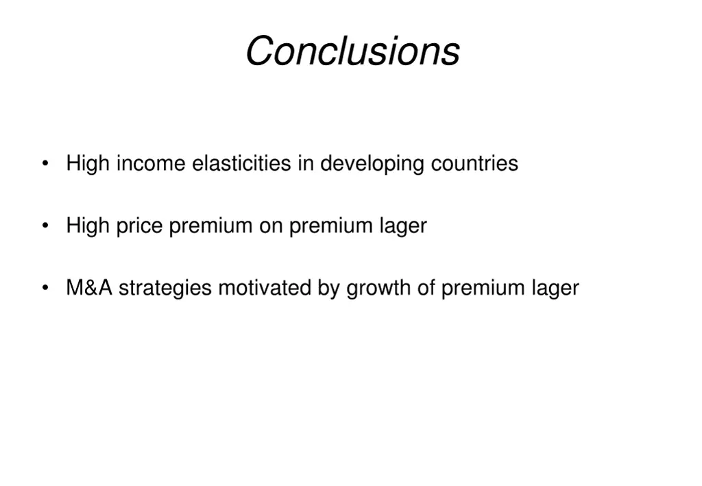conclusions